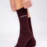 SOCK BURGUNDY