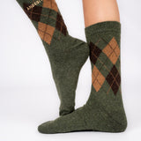 SOCK DIAMOND GREEN