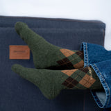 SOCK DIAMOND GREEN