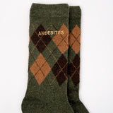 SOCK DIAMOND GREEN